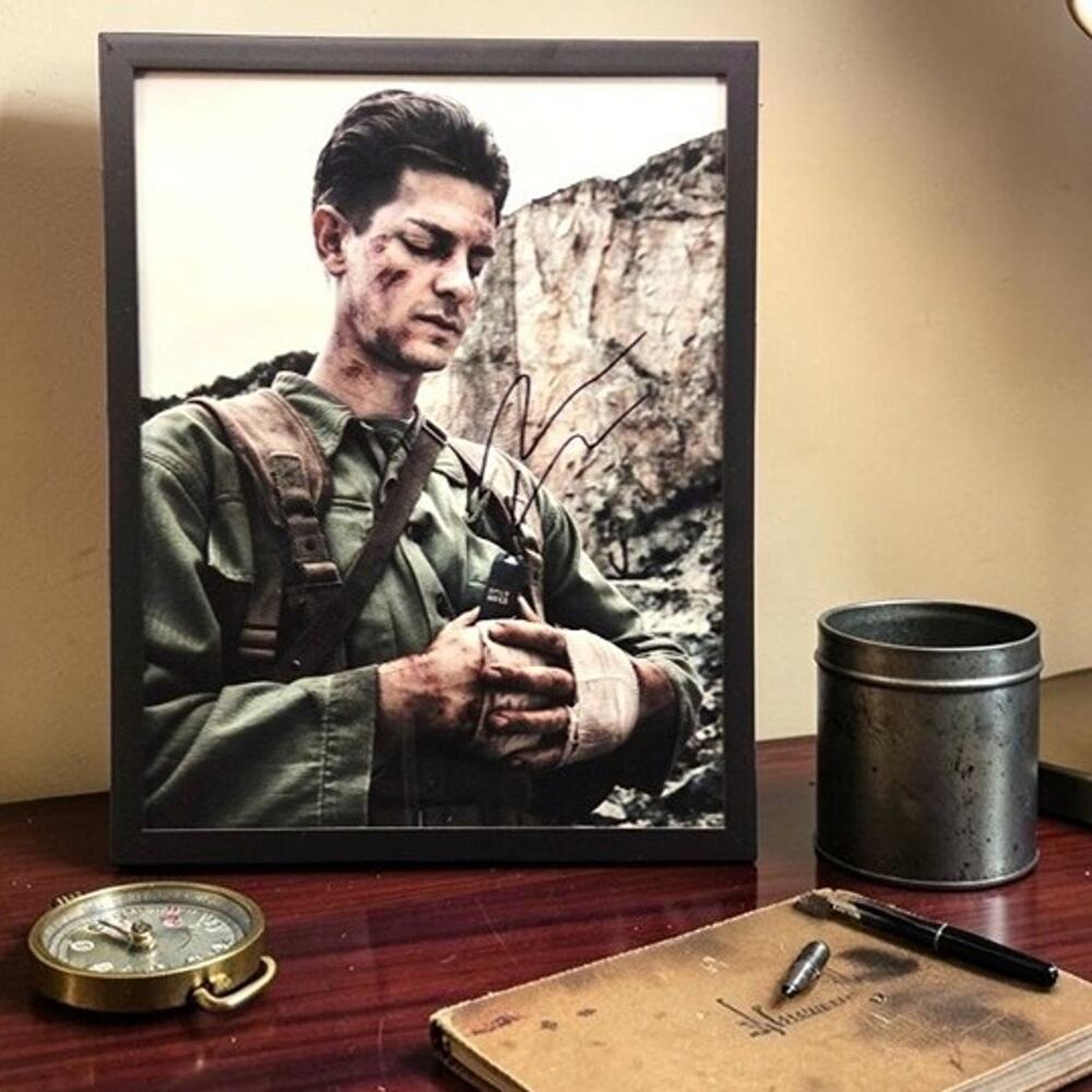 Andrew Garfield Signed Autograph Hacksaw Ridge Movie 11X14 Framed with COA